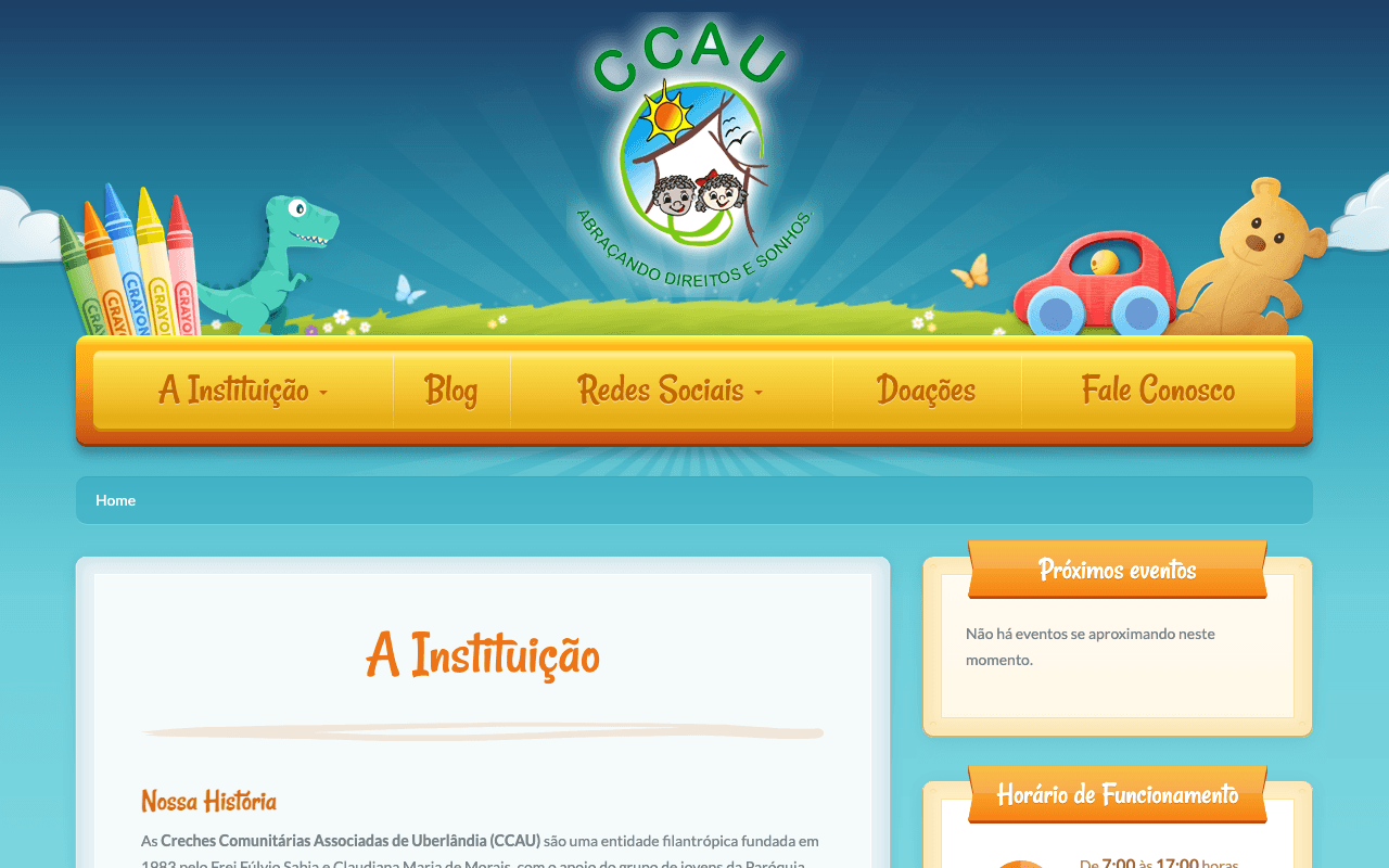 Community Daycare Network Website — Website for a network of community daycare centers